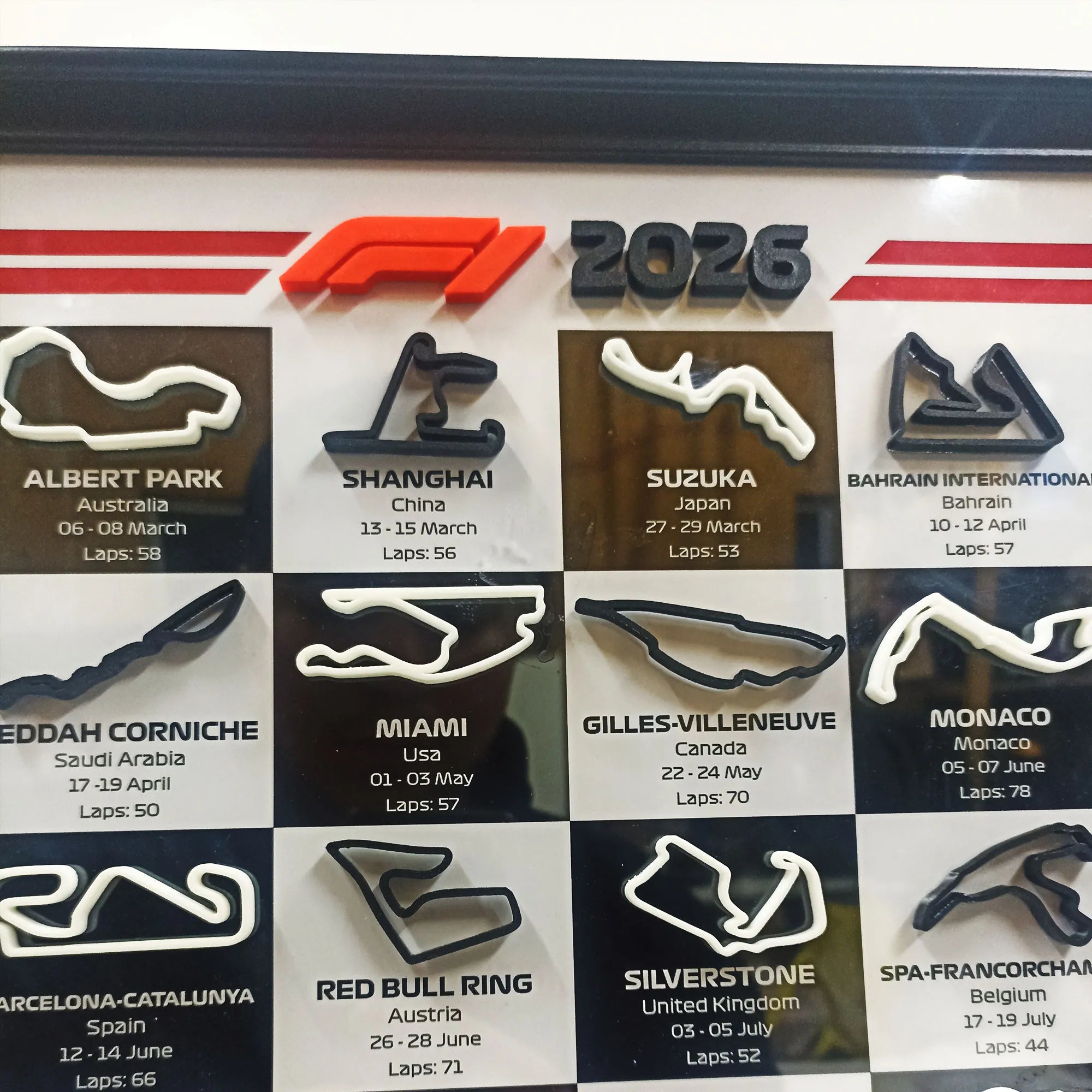 cuadro-calendario2-formula1-temporada2026-impresion3d-circuitos-f1-clasificacionf1-posicionesf1-monstaki-chile-cuadros-decorativos-monaco