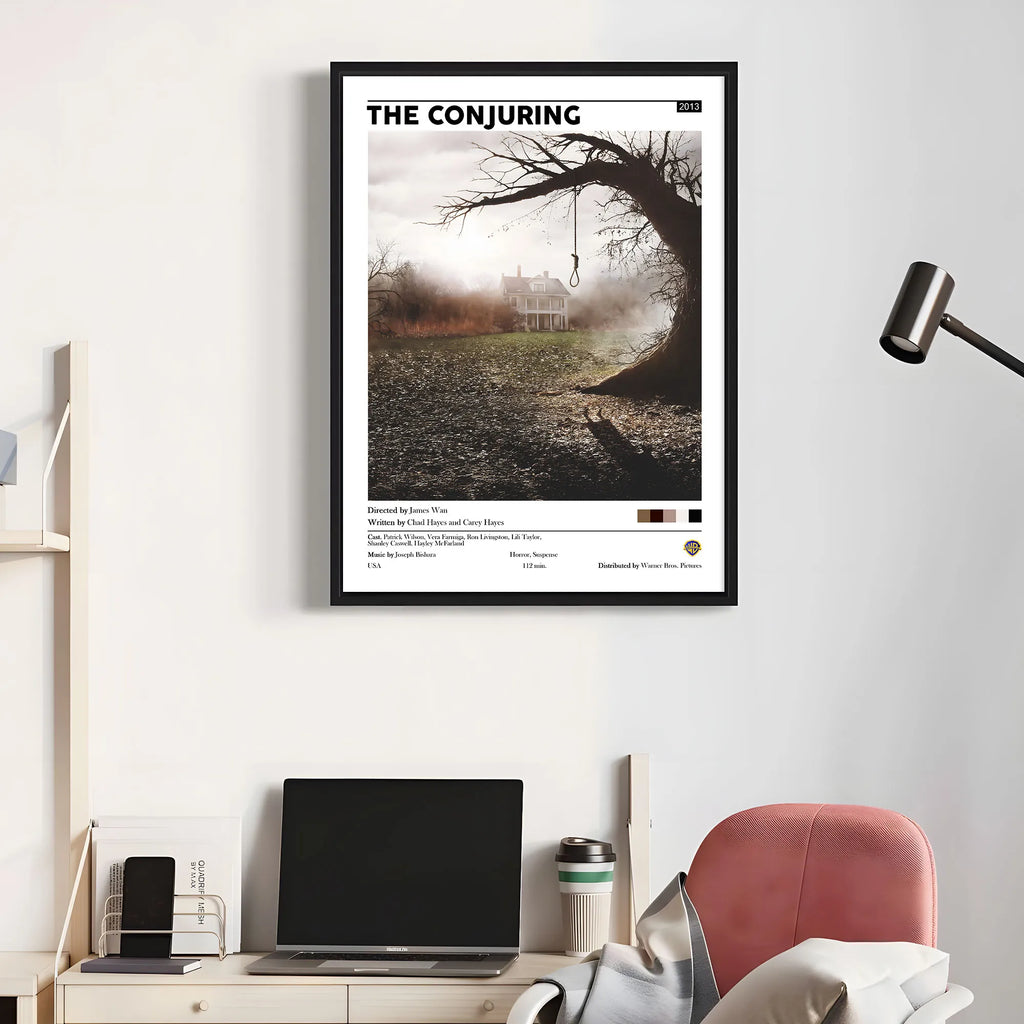 cuadro-el-conjuro-1-2013-a4-cuadrosinfograficos-cine-peliculas-monstaki-chile-cuadrospersonalizados-terror-horror