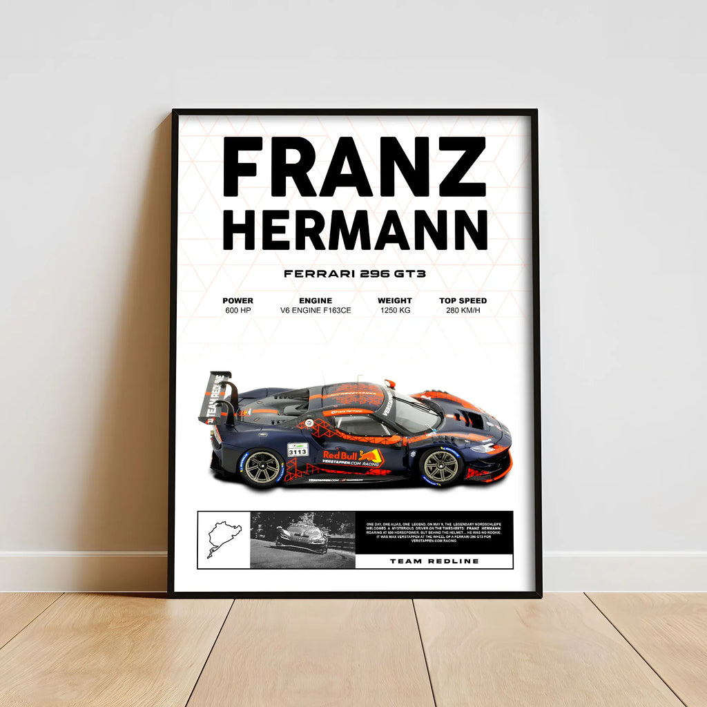 franz-hermann-ferrari296-gt3-max-verstappen3-nurburgring-nordschleife-cuadro-decorativo-minimalista-hogar-pilotos-f1-monstaki-chile-24horasdenurburgring-infiernoverde-greenhell-motorsport