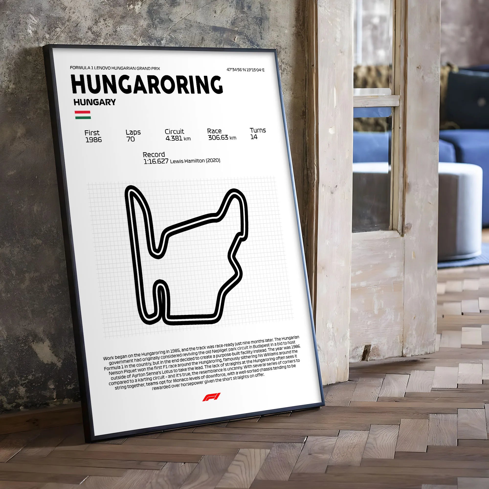 hungria-hungaroring3-formula1-circuitos-f1-clasificacionf1-posicionesf1-monstaki-chile-cuadros-decorativos-para-living-dormitorio-moderno-deco